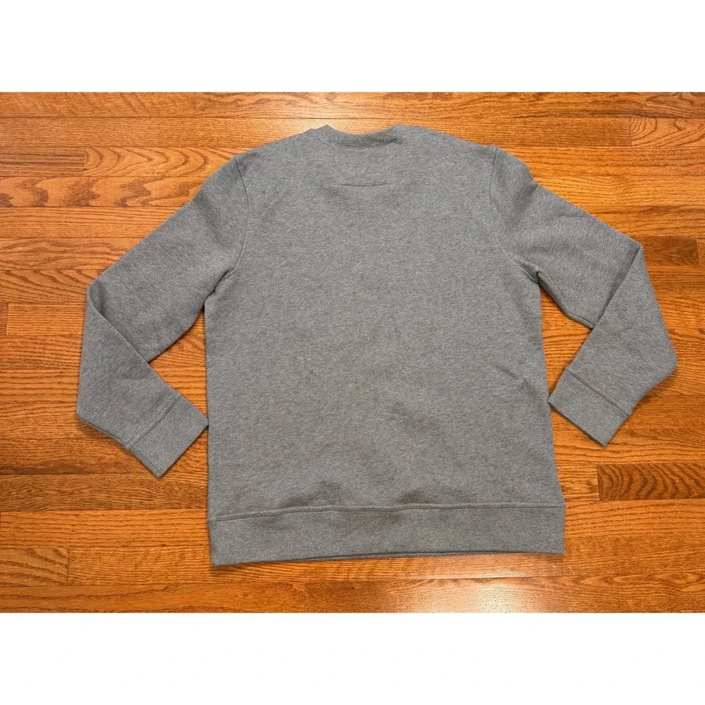 New Banana Republic Crewneck Sweatshirt Mens XL Solid Gray Long Sleeve Midweight